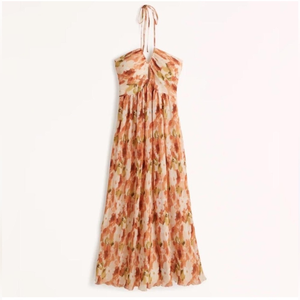 Abercrombie Floral Halter Maxi Dress